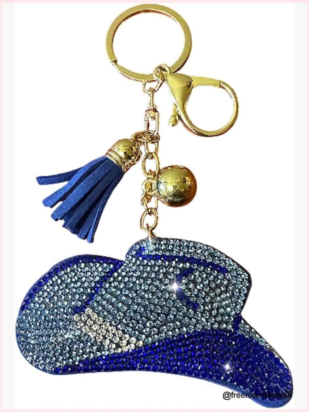 Rhinestone Keychain Bling Bag Charm Sparkly Purse Charm for Keys